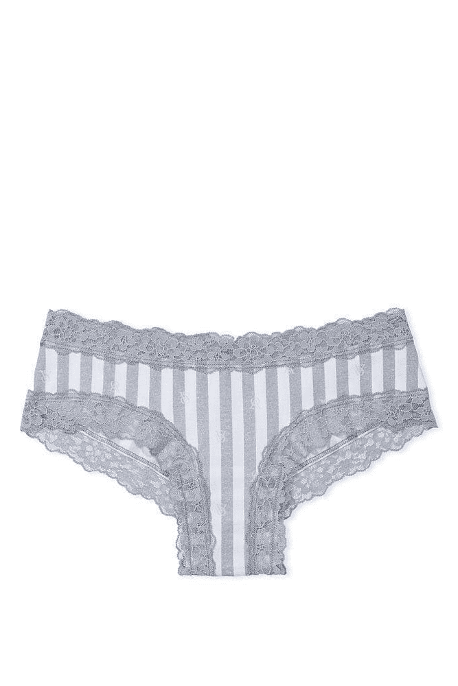 Трусики Хлопчатобумажные бразилианы GREY STRIPE Victoria`s Secret