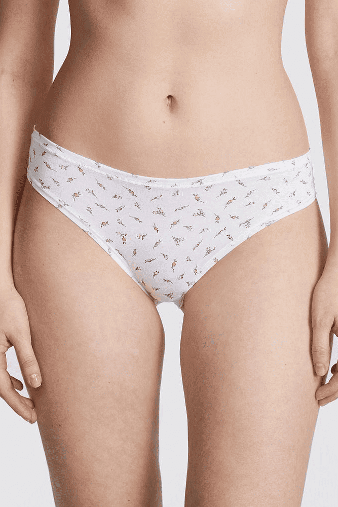 Трусики Хлопчатобумажные бразилианы WHITE FLOWERS Victoria`s Secret