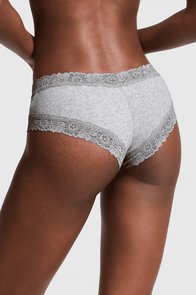 Трусики БАВОВНЯНІ БРАЗИЛІАНИ РУБЧИК GREY Victoria`s Secret Трусики БАВОВНЯНІ БРАЗИЛІАНИ РУБЧИК GREY Victoria`s Secret