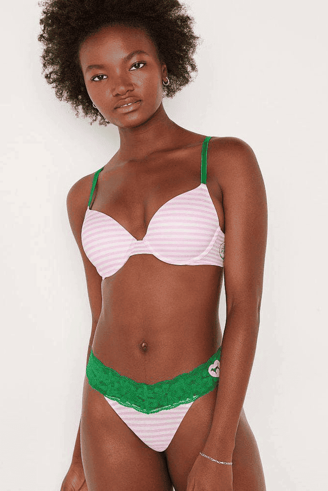 Трусики БАВОВНЯНІ СТРІНГИ PINK STRIPE Victoria`s Secret Трусики БАВОВНЯНІ СТРІНГИ PINK STRIPE Victoria`s Secret