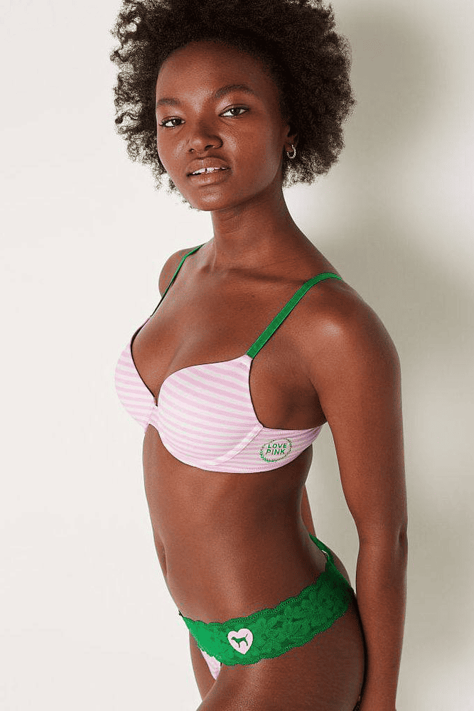 Трусики БАВОВНЯНІ СТРІНГИ PINK STRIPE Victoria`s Secret Трусики БАВОВНЯНІ СТРІНГИ PINK STRIPE Victoria`s Secret
