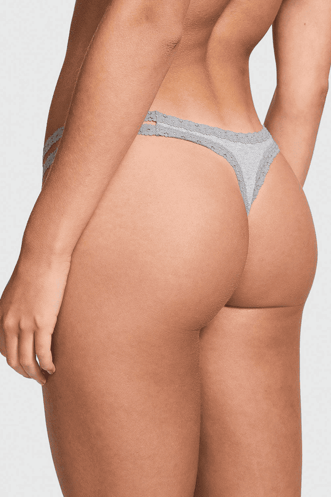 Трусики БАВОВНЯНІ СТРІНГИ РУБЧИК GREY STRIP Victoria`s Secret Трусики БАВОВНЯНІ СТРІНГИ РУБЧИК GREY STRIP Victoria`s Secret
