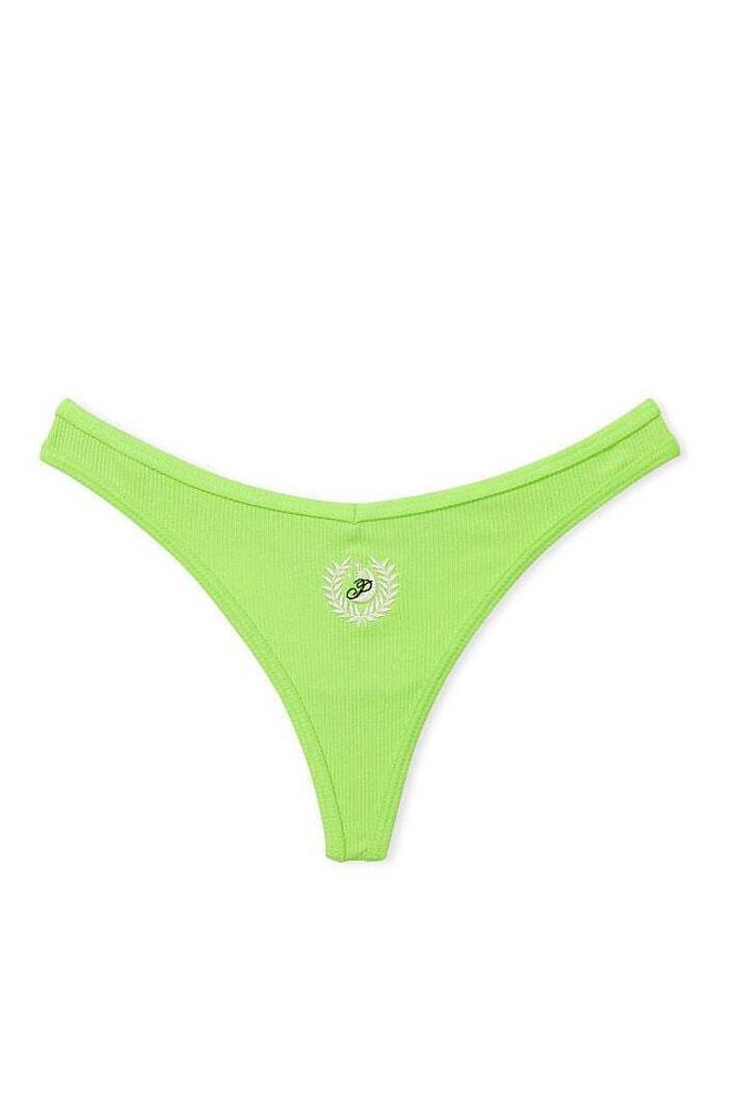 Трусики БАВОВНЯНІ СТРІНГИ РУБЧИК LIME Victoria`s Secret