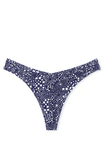 Трусики Хлопчатобумажные Стринги РУБЧИК NAVY STARS Victoria`s Secret