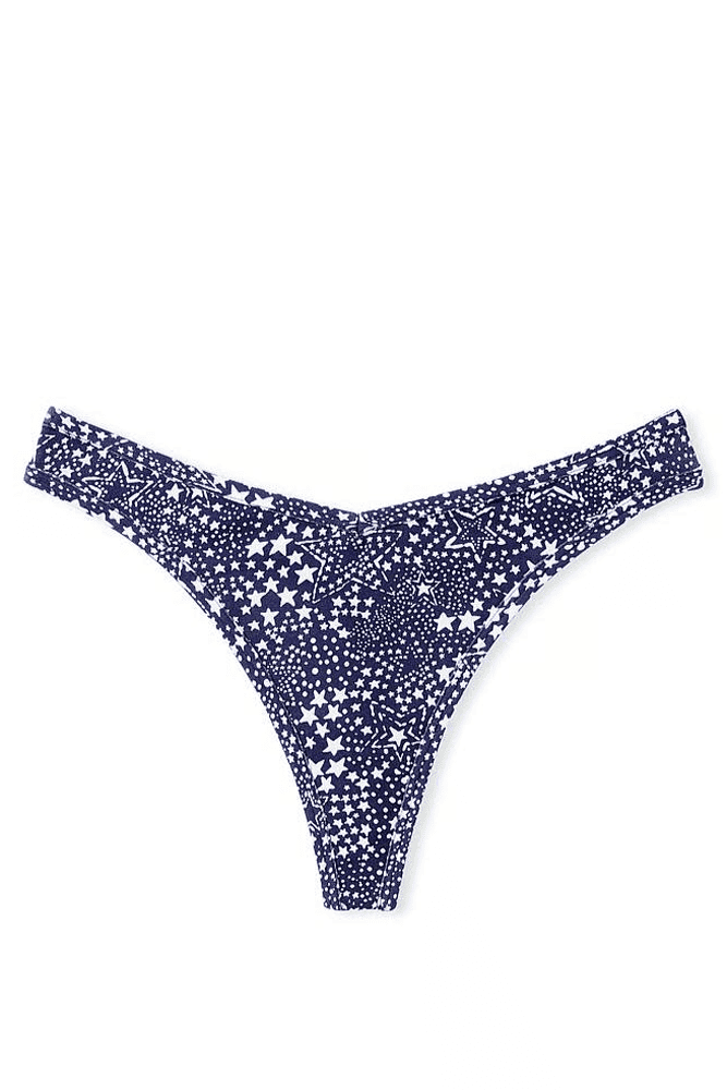 Трусики БАВОВНЯНІ СТРІНГИ РУБЧИК NAVY STARS Victoria`s Secret