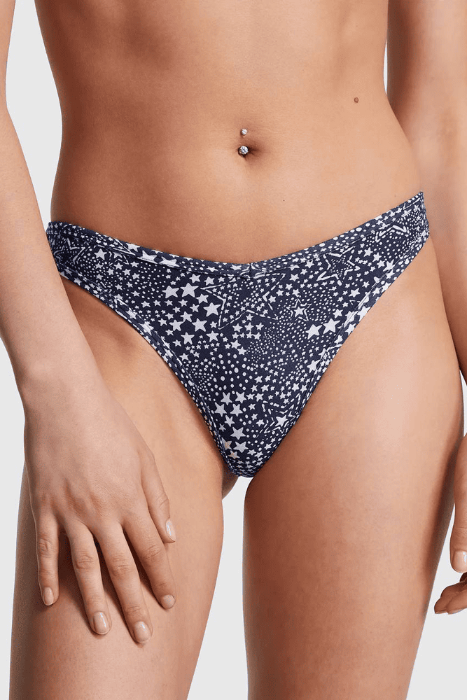 Трусики БАВОВНЯНІ СТРІНГИ РУБЧИК NAVY STARS Victoria`s Secret