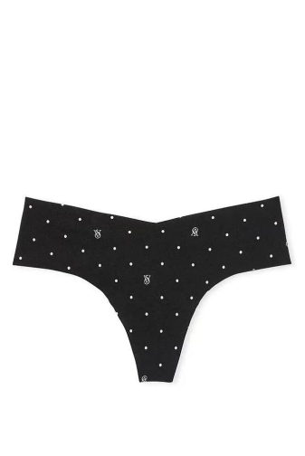 Трусики БЕЗШОВНІ СТРІНГИ BLACK DOT Victoria`s Secret