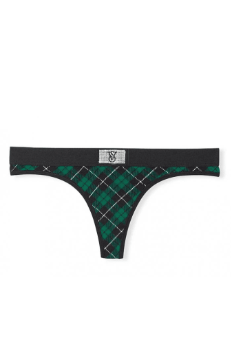 Трусики З РЕЗИНКОЮ СТРІНГИ GREEN PLAID EMBL Victoria`s Secret