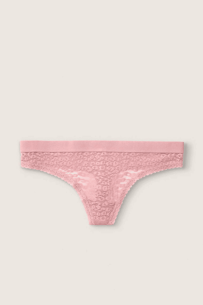 Трусики З РЕЗИНКОЮ СТРІНГИ ROSE TAN LACE LEO Victoria`s Secret
