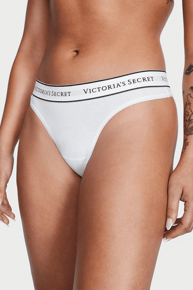 Трусики З РЕЗИНКОЮ СТРІНГИ WHITE Victoria`s