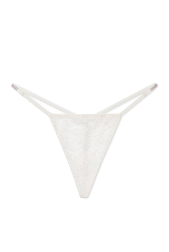 Трусики СО СТРАЗАМИ V-THONG WHITE BACK Victoria`s Secret