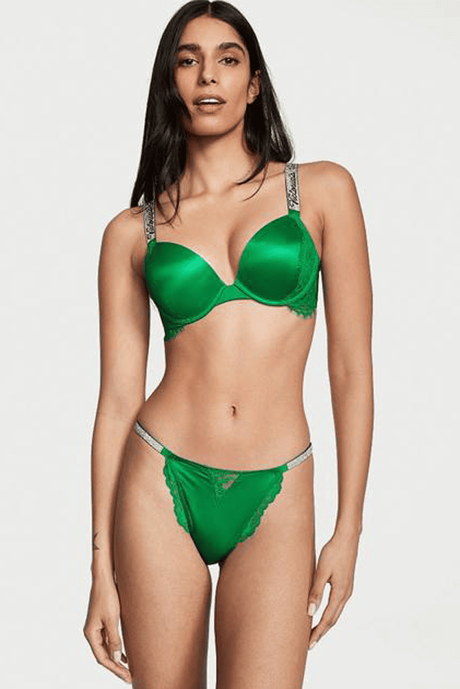 Трусики ЗІ СТРАЗАМИ БІКІНІ GRASS Victoria`s Secret