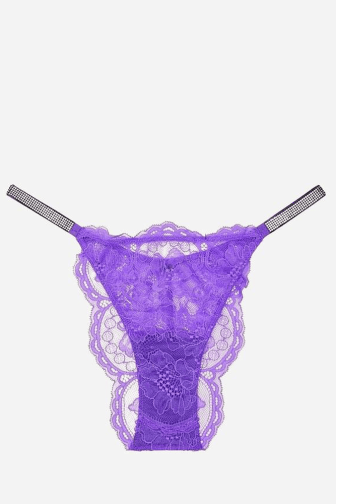 Трусики ЗІ СТРАЗАМИ БІКІНІ LIGHT VIOLET Victoria`s Secret