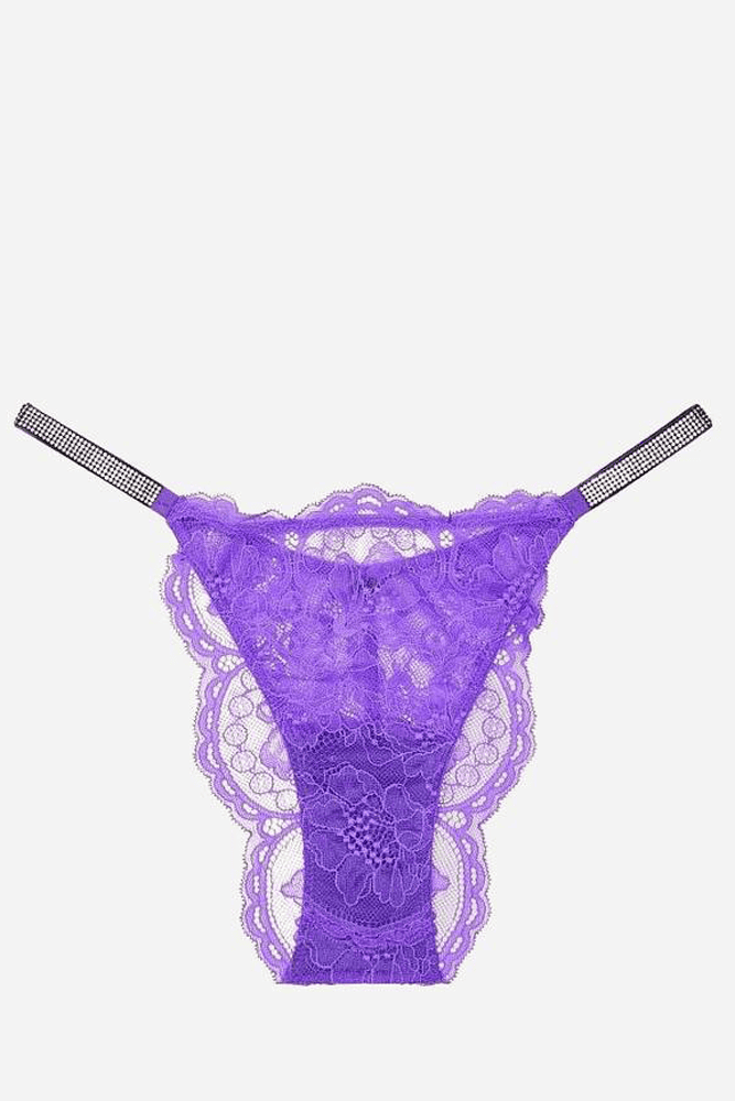 Трусики ЗІ СТРАЗАМИ БІКІНІ LIGHT VIOLET Victoria`s Secret