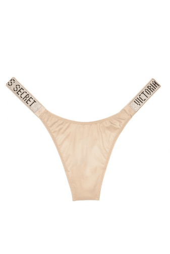 Трусики ЗІ СТРАЗАМИ СТРІНГИ CHAMPAGNE Victoria`s Secret