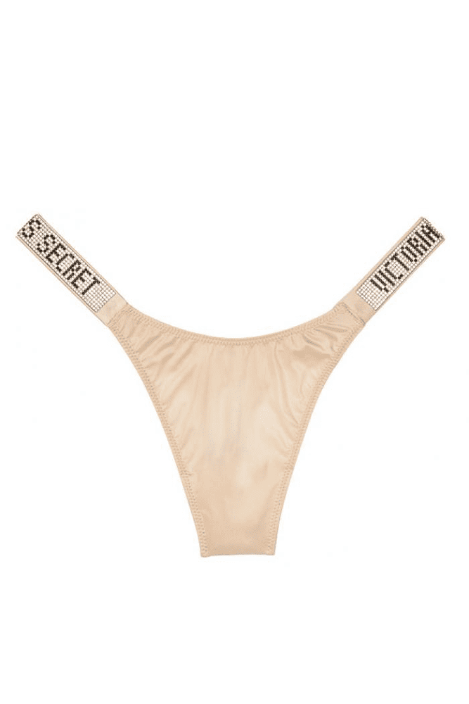 Трусики ЗІ СТРАЗАМИ СТРІНГИ CHAMPAGNE Victoria`s Secret