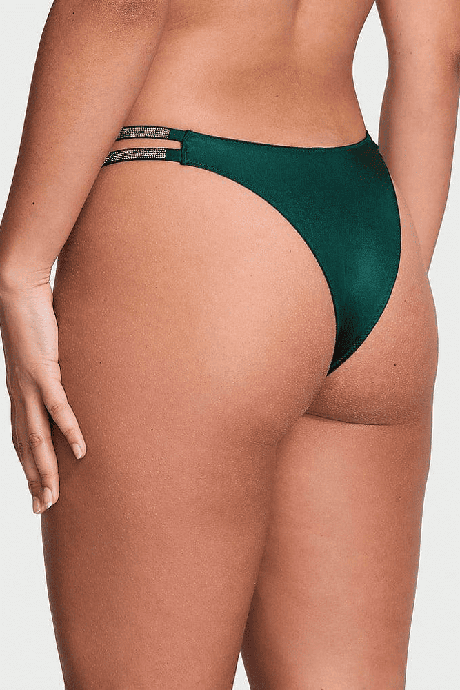 Трусики ЗІ СТРАЗАМИ БРАЗИЛІАНИ EMERALD CROSS Victoria`s Secret Трусики ЗІ СТРАЗАМИ БРАЗИЛІАНИ EMERALD CROSS Victoria`s Secret