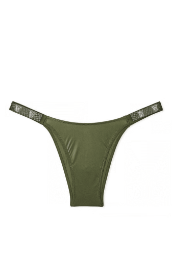 Трусики СО СТРАЗАМИ БРАЗИЛИАНЫ KHAKI VS Victoria`s Secret