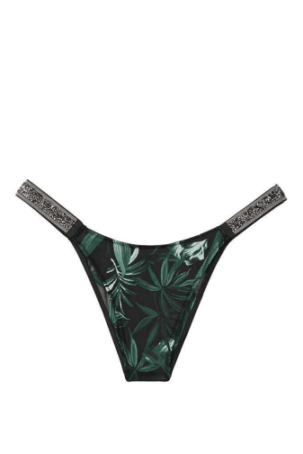 Трусики СО СТРАЗАМИ БРАЗИЛИАНЫ PALM PRINT Victoria`s Secret