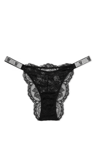 ТРУСИКИ СО СТРАЗАМИ БРАЗИЛИАНЫ СЕТЬ BLACK VS Victoria`s Secret