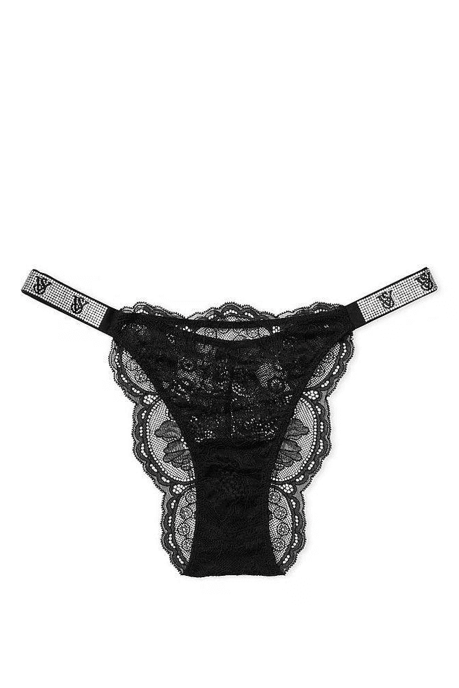 ТРУСИКИ СО СТРАЗАМИ БРАЗИЛИАНЫ СЕТЬ BLACK VS Victoria`s Secret