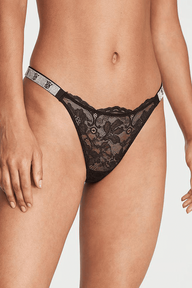 ТРУСИКИ СО СТРАЗАМИ БРАЗИЛИАНЫ СЕТЬ BLACK VS Victoria`s Secret