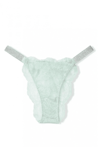 Трусики ЗІ СТРАЗАМИ БРАЗИЛІАНИ МЕРЕЖИВО MINT Victoria`s Secret