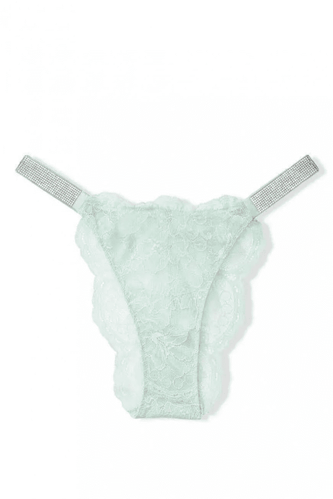Трусики ЗІ СТРАЗАМИ БРАЗИЛІАНИ МЕРЕЖИВО MINT Victoria`s Secret