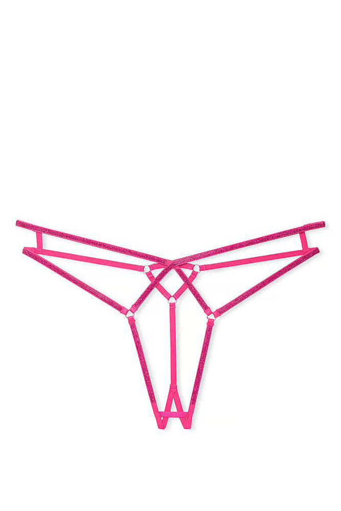 Трусики ЗІ СТРАЗАМИ З ДОСТУПОМ PINK STRAPPY Victoria`s Secret