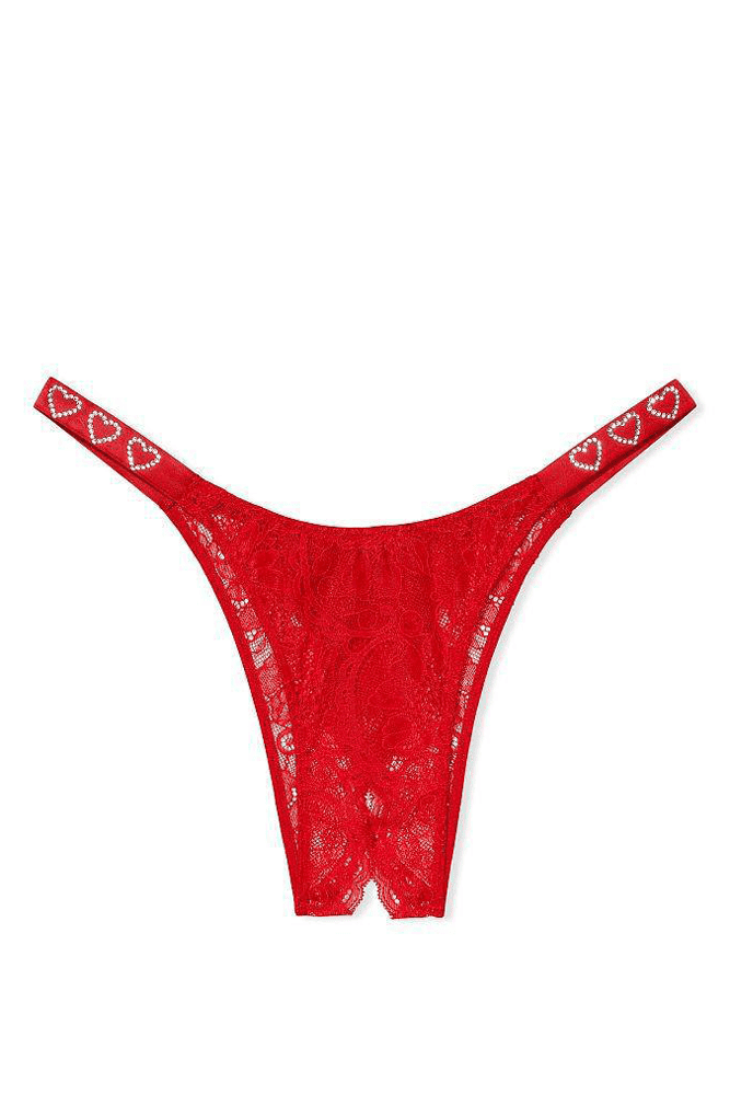 Трусики ЗІ СТРАЗАМИ З ДОСТУПОМ RED HEARTS Victoria`s Secret