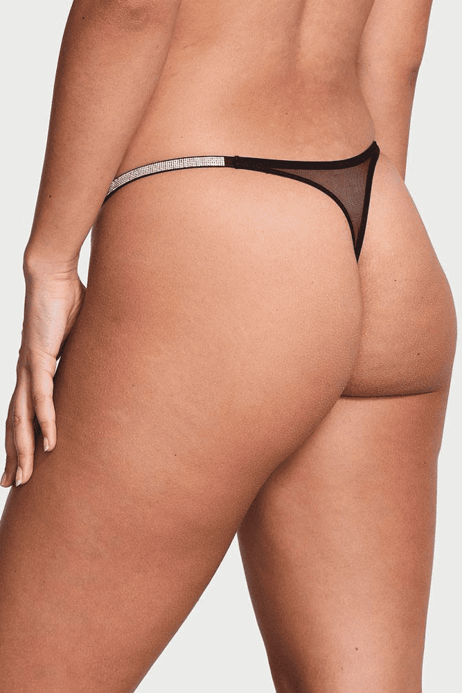 Трусики ЗІ СТРАЗАМИ СТРІНГИ BLACK LINES Victoria`s Secret Трусики ЗІ СТРАЗАМИ СТРІНГИ BLACK LINES Victoria`s Secret