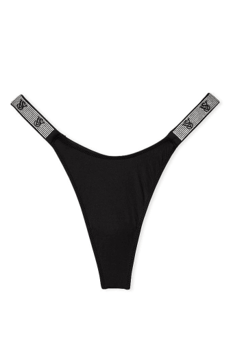 Трусики СО СТРАЗАМИ СТРИНГИ BLACK VS Victoria`s Secret