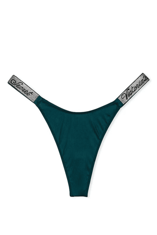 Трусики ЗІ СТРАЗАМИ СТРІНГИ EMERALD Victoria`s Secret
