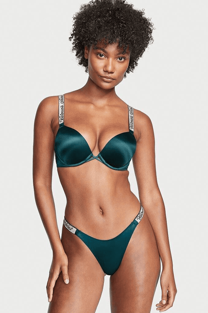 Трусики ЗІ СТРАЗАМИ СТРІНГИ EMERALD Victoria`s Secret
