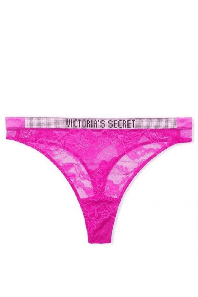 Трусики ЗІ СТРАЗАМИ СТРІНГИ FUCHSIA HIGH Victoria`s Secret