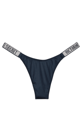 Трусики СО СТРАЗАМИ СТРИНГИ NAVY Victoria`s Secret