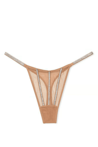 Трусики СО СТРАЗАМИ СТРИНГИ NUDE LINES Victoria`s Secret