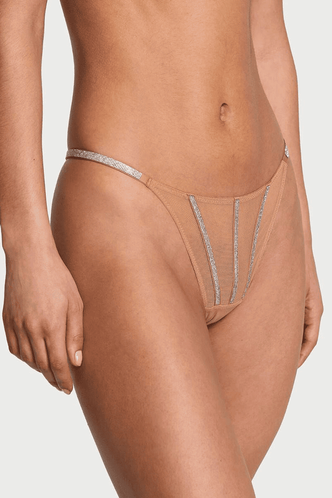 Трусики ЗІ СТРАЗАМИ СТРІНГИ NUDE LINES Victoria`s Secret