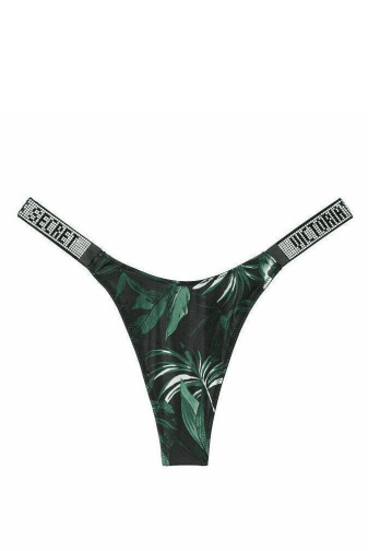 Трусики СО СТРАЗАМИ СТРИНГИ PALM PRINT Victoria`s Secret
