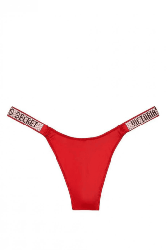 Трусики СО СТРАЗАМИ СТРИНГИ RED Victoria`s Secret