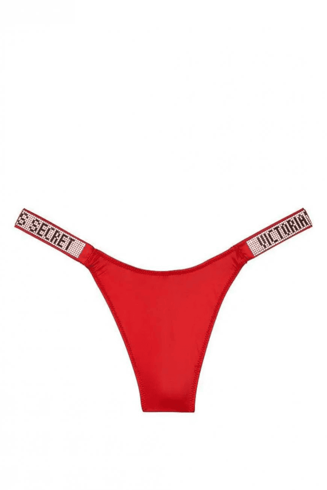 Трусики ЗІ СТРАЗАМИ СТРІНГИ RED Victoria`s Secret