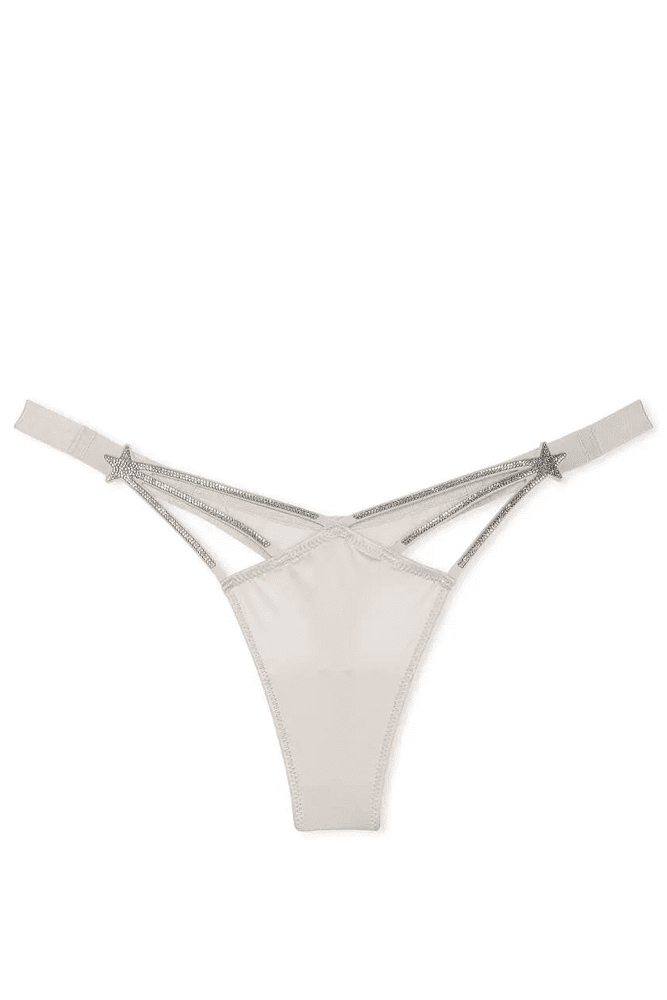 Трусики ЗІ СТРАЗАМИ СТРІНГИ SILVER STARS Victoria`s Secret