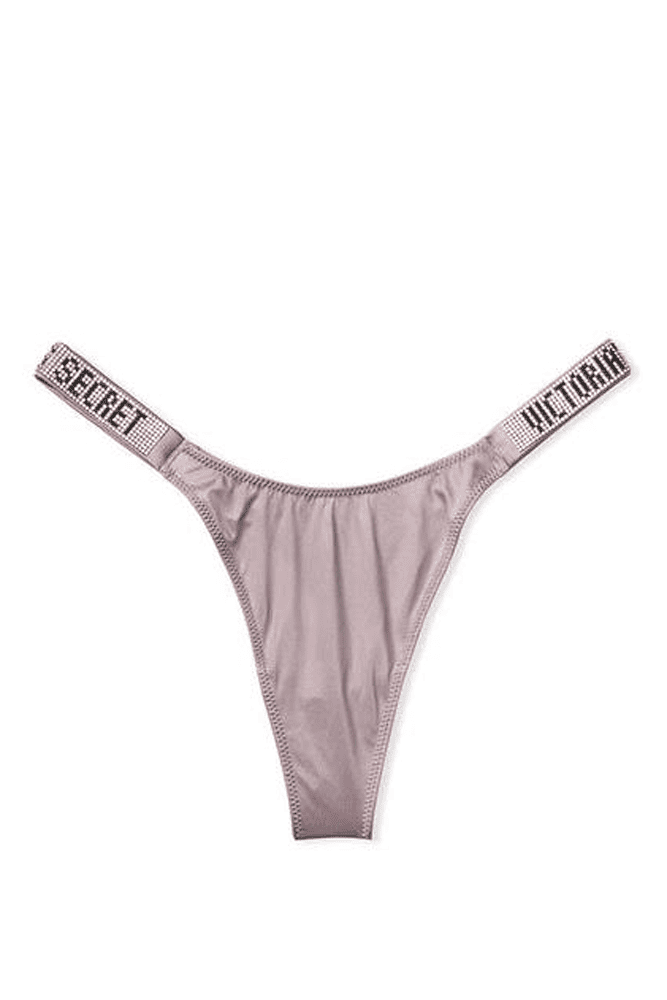 Трусики ЗІ СТРАЗАМИ СТРІНГИ SILVER VIOLET Victoria`s Secret