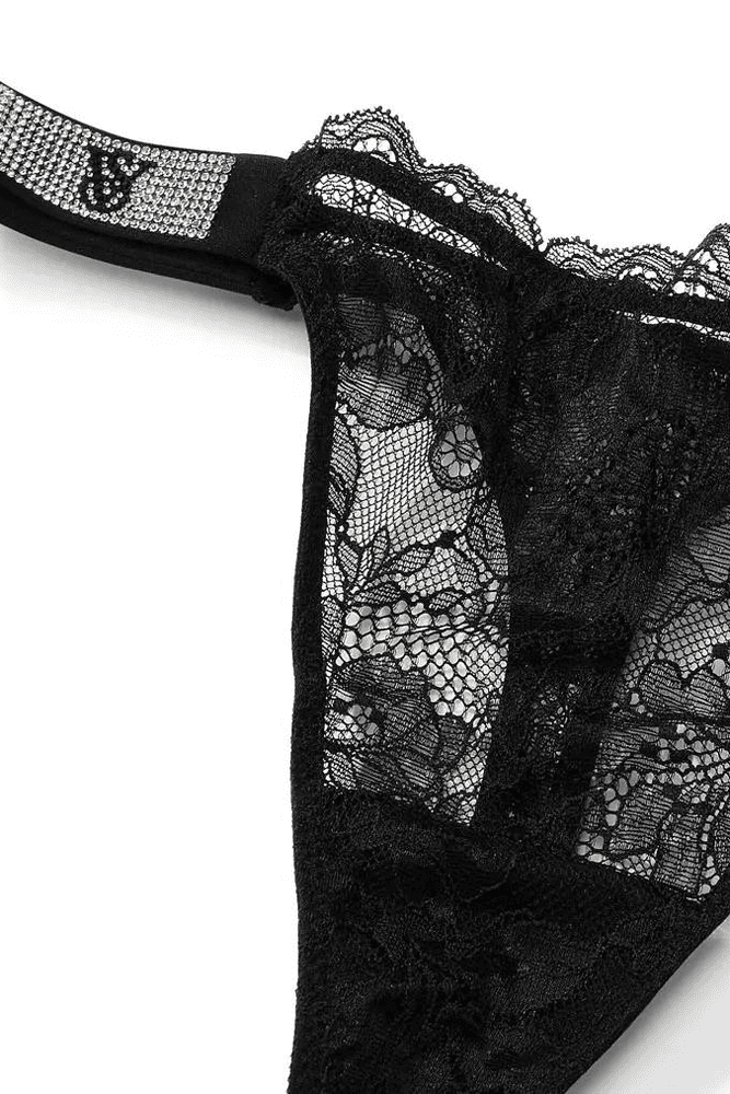 Трусики ЗІ СТРАЗАМИ СТРІНГИ МЕРЕЖИВО BLACK VS Victoria`s Secret Трусики ЗІ СТРАЗАМИ СТРІНГИ МЕРЕЖИВО BLACK VS Victoria`s Secret
