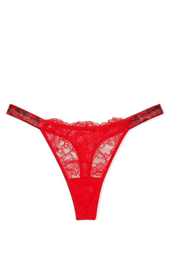 Трусики СО СТРАЗАМИ СТРИНГИ СЕТЬ CHERRY Victoria`s Secret