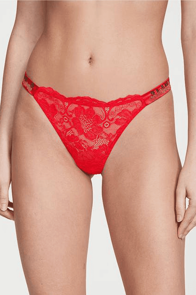 Трусики ЗІ СТРАЗАМИ СТРІНГИ МЕРЕЖИВО CHERRY Victoria`s Secret