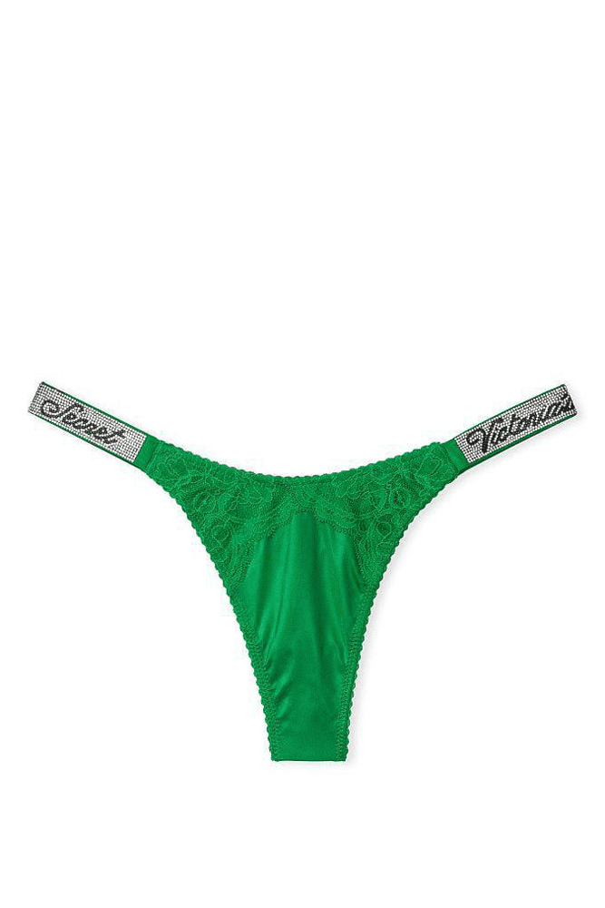 Трусики ЗІ СТРАЗАМИ СТРІНГИ МЕРЕЖИВО GRASS Victoria`s Secret