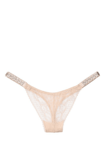 ТРУСИКИ СО СТРАЗАМИ СТРИНГИ РУБКА NUDE Victoria`s Secret