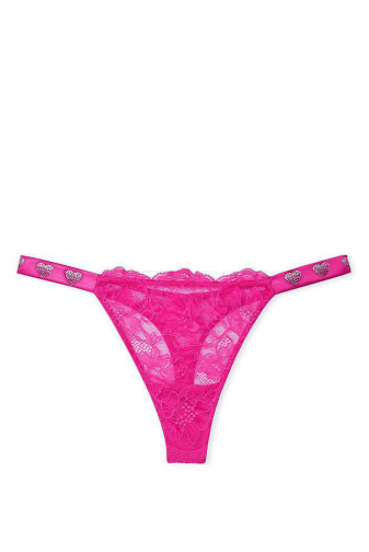 ТРУСКИ СО СТРАЗАМИ СТРИНГИ СЕТЬ PINK HEART Victoria`s Secret