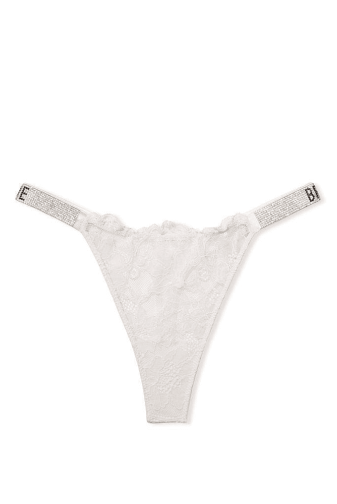 ТРУСИКИ СО СТРАЗАМИ СТРИНГИ СЕТЬ WHITE BRIDE Victoria`s Secret